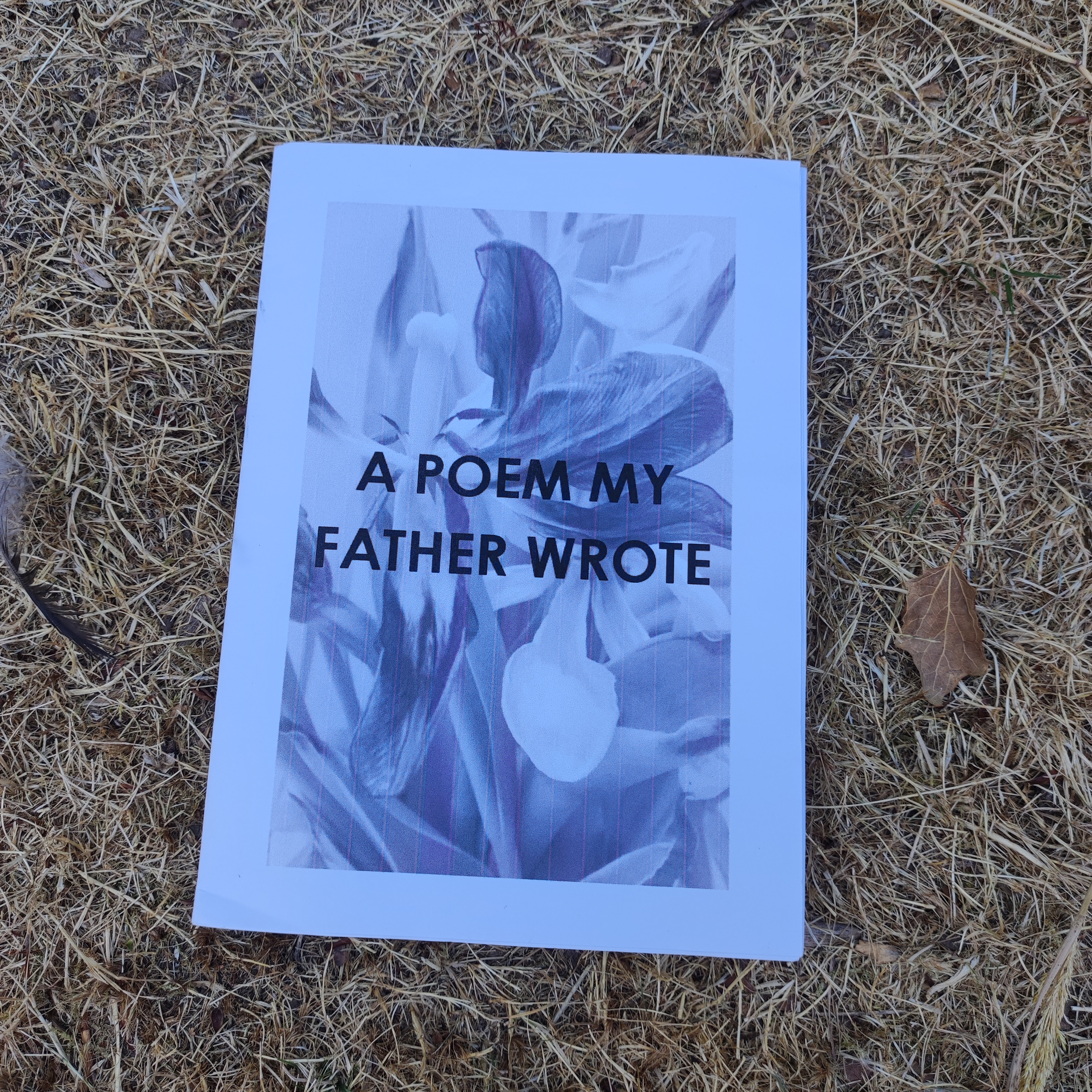 A Poem My Father Wrote - Zine Front Cover